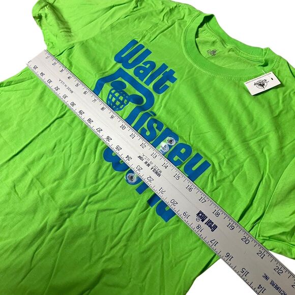 Walt Disney World T-Shirt Mens L Cotton Short Sleeve Green Cotton Colorful - Picture 5 of 9